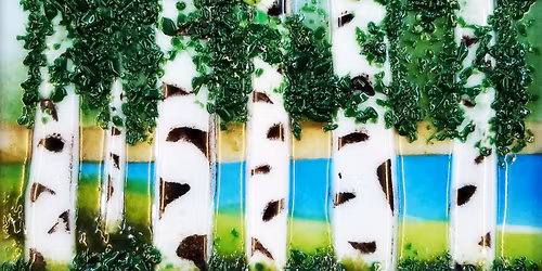 Fused Glass Painting with Frit