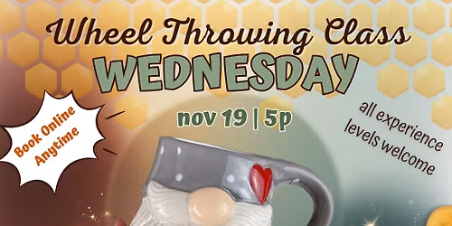 CLASS | Wheel Thrown Gnome Holiday Mug