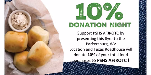 Dine to Donate at Texas Roadhouse, Vienna WV