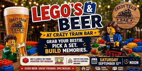 Lego's and Beer (or soda)