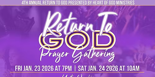 RETURN TO GOD: PRAYER CONFERENCE 2026