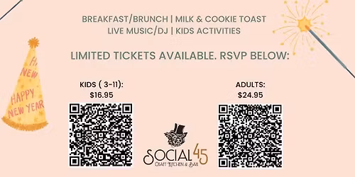 Noon Year's Eve at Social 45