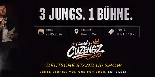 STAND-UP COMEDY SHOW + SPECIAL GUEST | COMEDY CUZENGZ \u2013 VOL. 1 FINALE