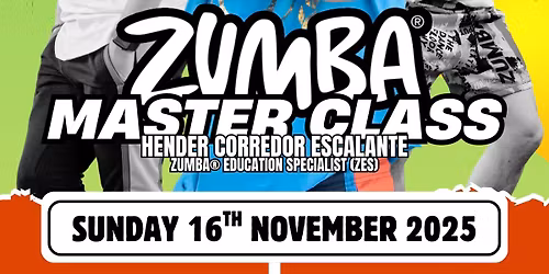 Zumba\u00ae\ufe0f Fitness Masterclass in MIDDLESBROUGH, UK with ZES\u2122 Hender Corredor-Escalante