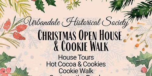 Urbandale Historical Society Christmas Open House & Cookie Walk