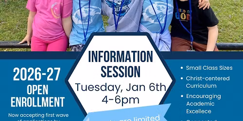 Foundations: January Information Session - Jan 6th at 4pm 