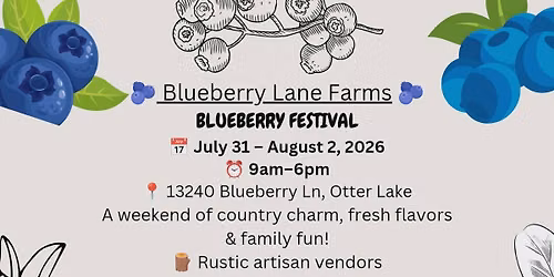 Blueberry Lane Farms Blueberry Festival 