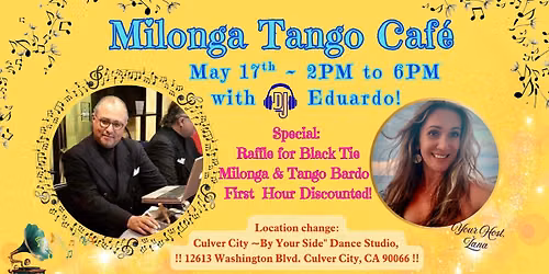 Milonga Tango Caf\u00e9 ~ Sunday Brunch Edition with DJ Eduardo