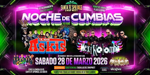 Noche de Cumbias con Los Askis, MexiKolombia, Cumbia Brava, y El Combo Loco
