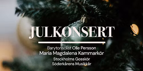 Traditionella julkonserter med Maria Magdalena Kammark\u00f6r