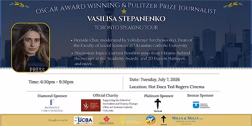 Vasilisa Stepanenko Canadian Speaking Tour - Toronto