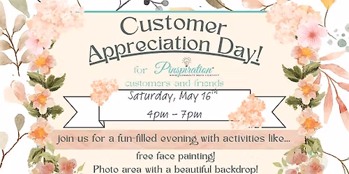 Customer Appreciation Day at Pinspiration Prosper