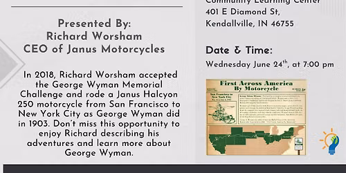 Across America  on a  Janus motorcycle