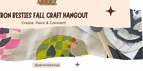 AKRON BESTIES: Fall Tote Bag Painting Craft