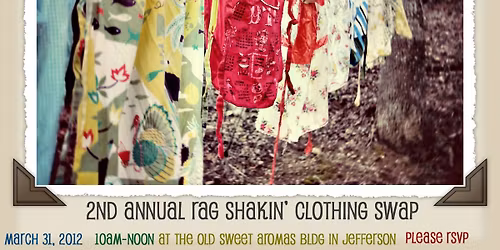 17th Annual Spring Rag Shakin\u2019 Swap