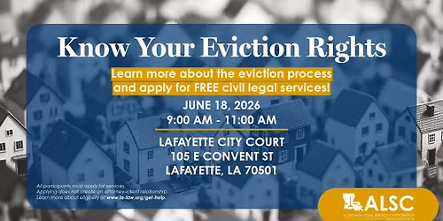 Know Your Eviction Rights | Lafayette City Court