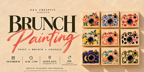 Brunch Painting: Vintage Camera