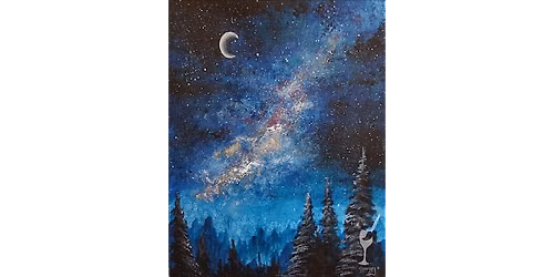 Cosmic Night Forest View - Paint and Sip in Denver | Classpop!\u2122