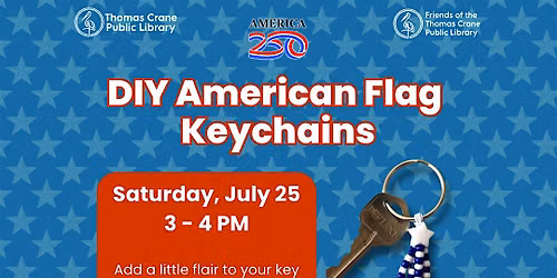DIY American Flag Keychains @ North Quincy