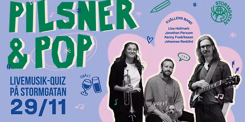 PILSNER & POP: Livemusik-quiz på Stormgatan