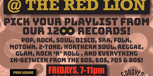 \ud83d\udcbf\ud83c\udfb6 RETROGROOVES at THE RED LION \ud83e\udd81