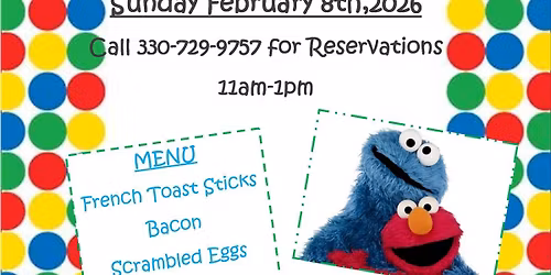 Breakfast with Cookie Monster & Elmo
