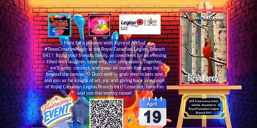 Paint Nite FUNdraiser for Royal Canadian Legion Branch 641!