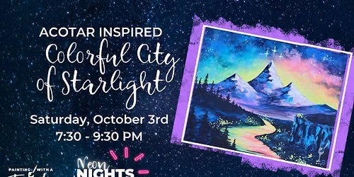Blacklight Event | Colorful City of Starlight
