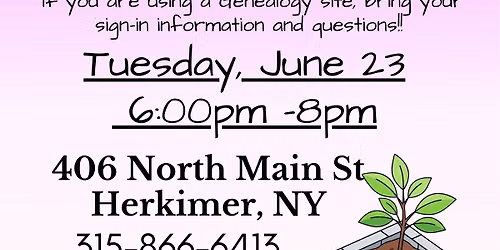 Genealogy Workshop