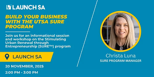Build Your Business with the SURE\u2122 Program \u2013 Info Session