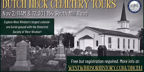 Dutch Neck Cemetery Tours