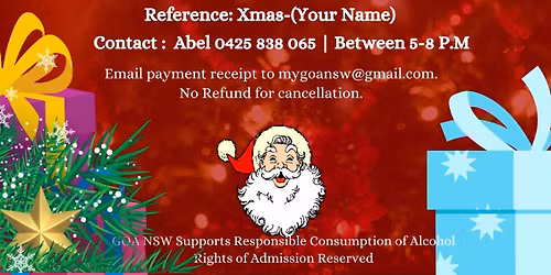 GOA NSW CHRISTMAS DANCE \u2013 6TH DECEMBER 2025
