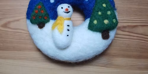 Winter Wonderland Needle Felt Wreath Workshop