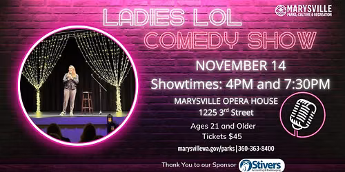 Ladies LOL Comedy Show (4 p.m.)