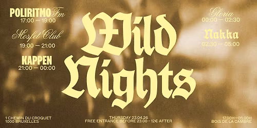 JX | Wild Nights with : POLIRITMO FM \u2022 MOSFET CLUB \u2022 KAPPEN \u2022 GLORIA \u2022 NAKKA