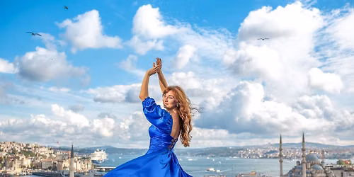 Flying dress photoshoot in Istanbul