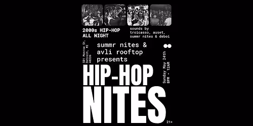 HIP-HOP NITES AT AVLI ROOFTOP - Pre-Memorial Day White Out Party