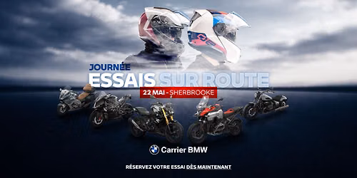 Journ\u00e9e essais sur route 22 mai - Carrier BMW Sherbrooke