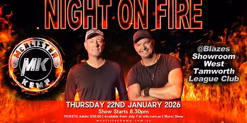 Night On Fire @ Blazes Showroom