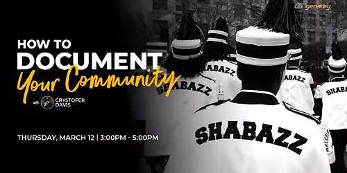 How to Document Your Community with Chrystofer Davis | Hosted by Genaray