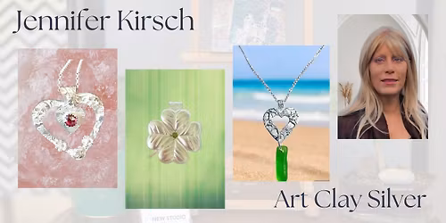 Silver Pendant with Sea Glass Dangle with Jennifer Kirsch