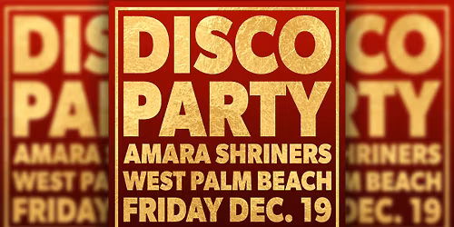 Amara Shriners Disco Party