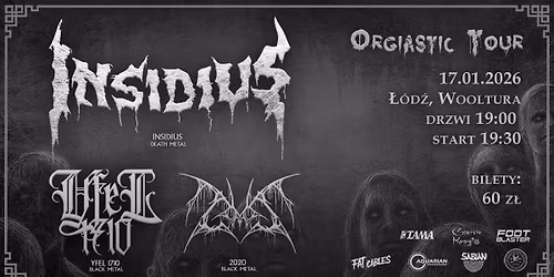 Insidius \/ Yfel 1710 \/ 2020 - \u0141\u00f3d\u017a, Wooltura 17.01.2026