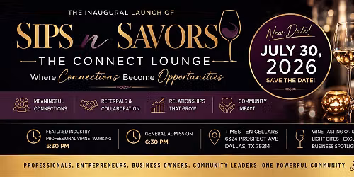 SipnSavors: The Connect Lounge - Where Connections Become Opportunities