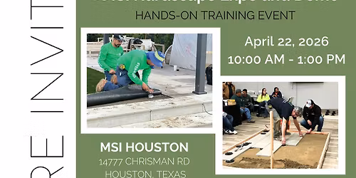 MSI Hardscape Demo Open House Houston