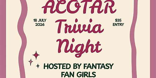 ACOTAR Trivia Night with Fantasy Fangirls Podcast