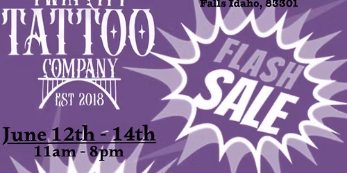 TATTOO & PIERCING FLASH SALE!!
