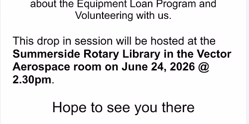 Canadian Red Cross - Equipment Loan Program - Information Session