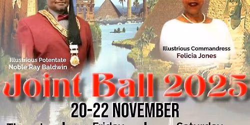Nubia Temple #191 & Nubia Court #190 Joint Ball