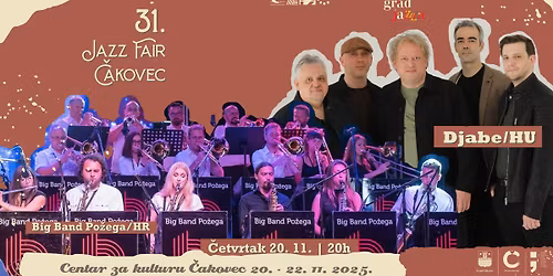 BIG BAND PO\u017dEGA | DJABE | 31. JAZZ FAIR | \u010detvrtak, 20.11.2025. 20 h